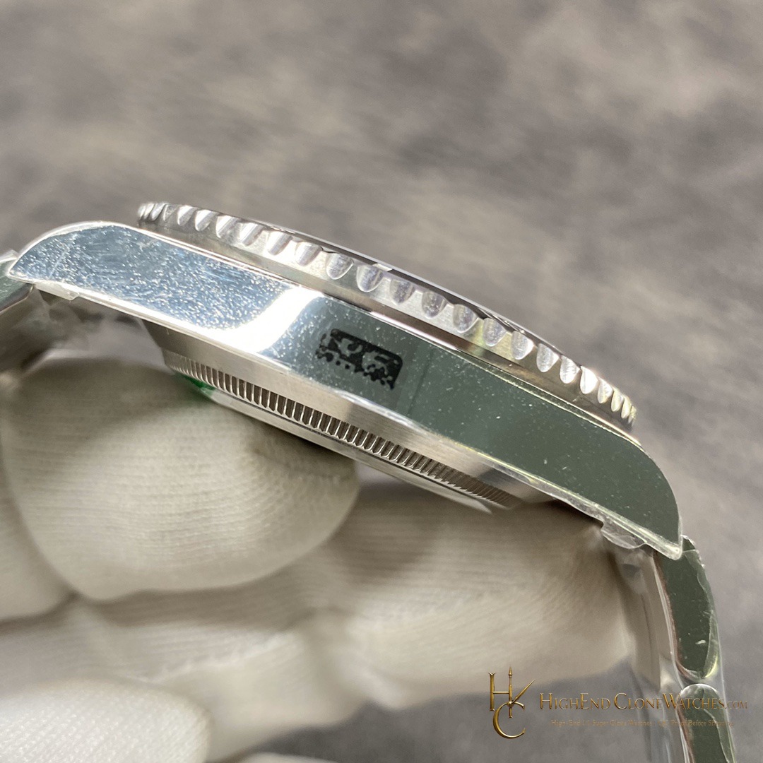 Rolex Submariner 126610LN crown and case detail super clone watch