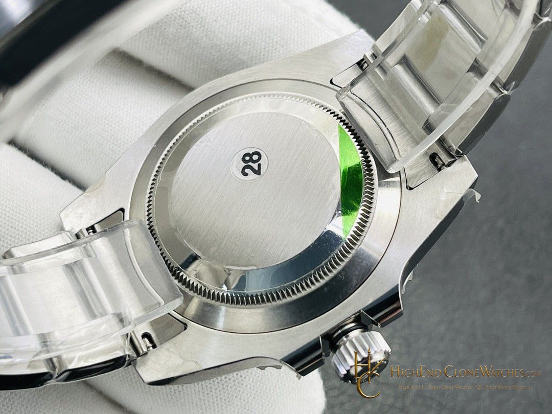 Rolex Submariner 124060-0001 crown and case detail super clone watch