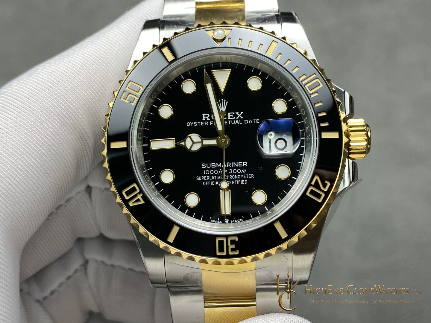 Rolex Submariner 126613LN front view super clone watch