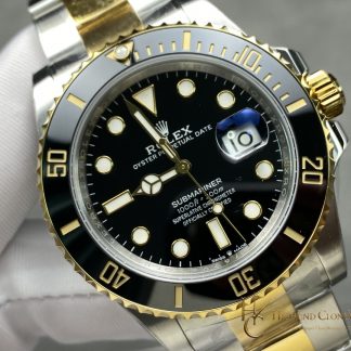 Rolex Submariner 126613LN angled dial view super clone watch