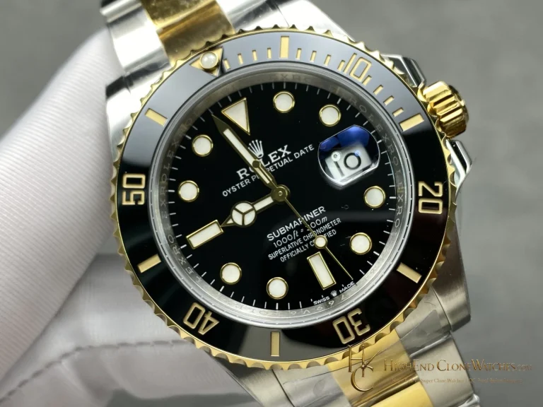 Rolex Submariner 126613LN angled dial view super clone watch