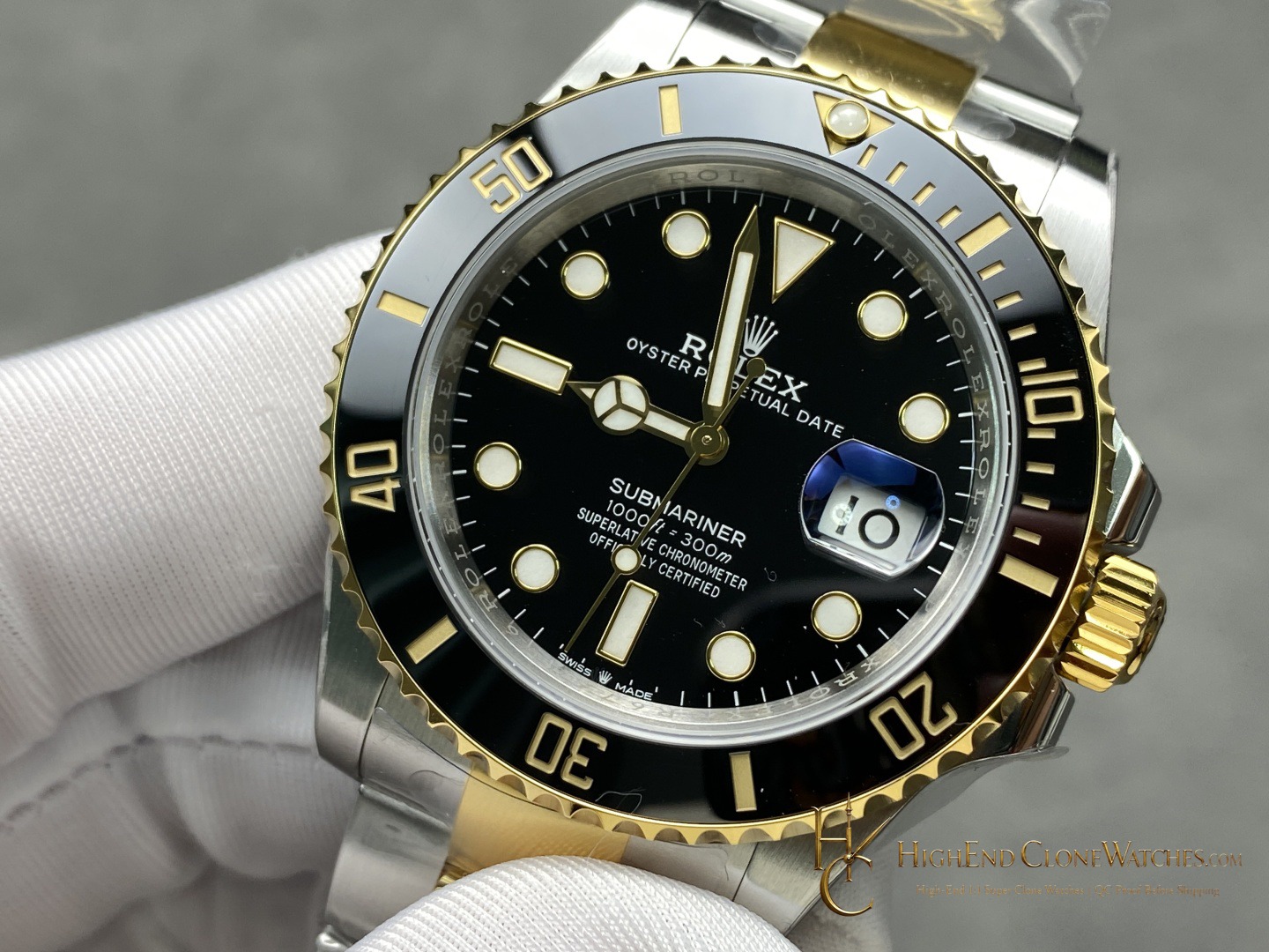Rolex Submariner 126613LN dial and marker detail super clone watch