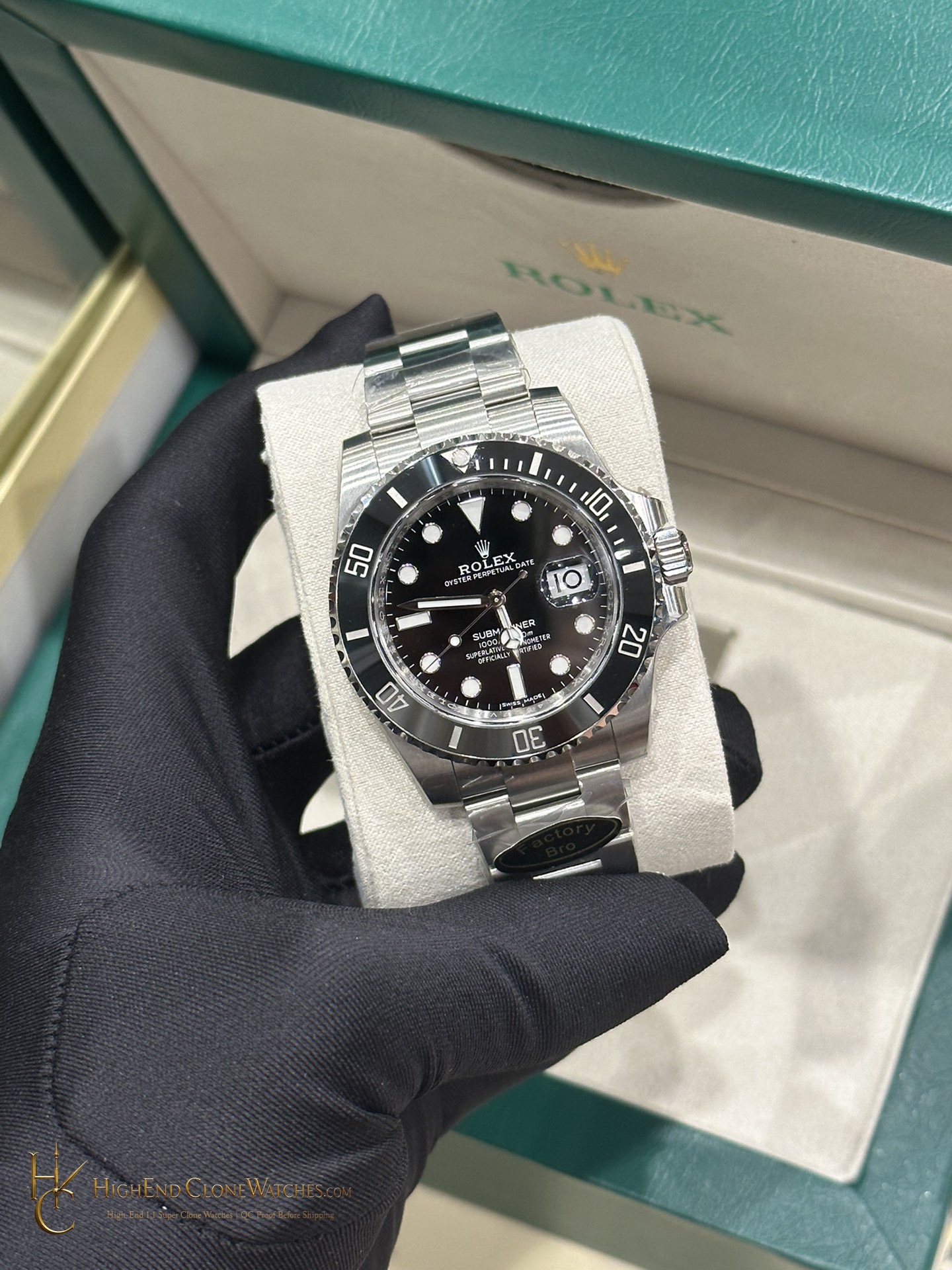 Rolex Submariner 116610LN dial and marker detail super clone watch