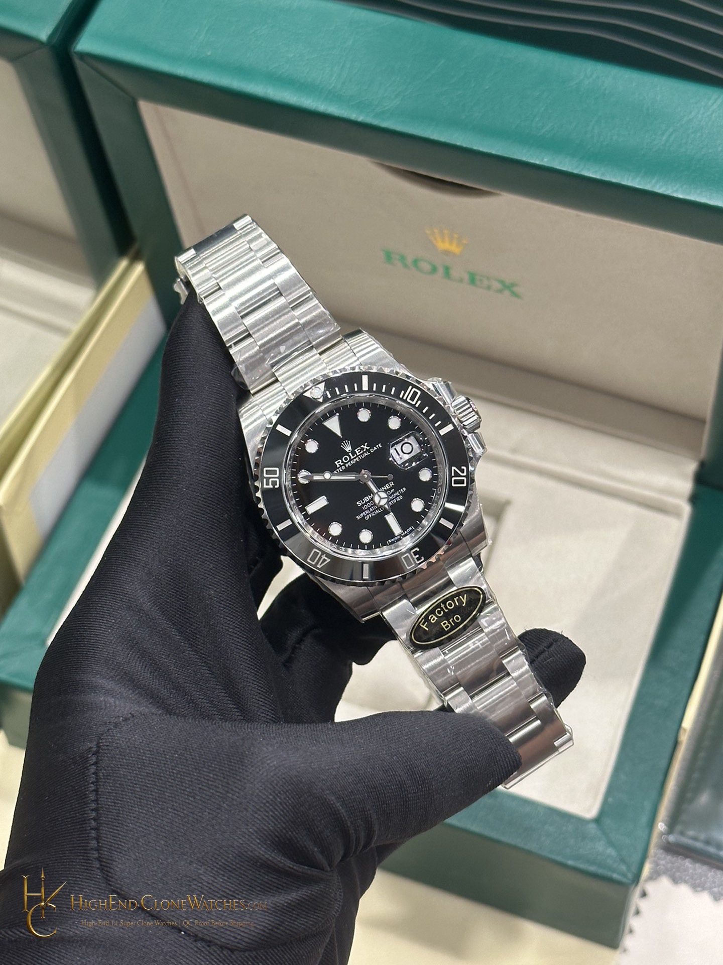 Rolex Submariner 116610LN caseback view super clone watch