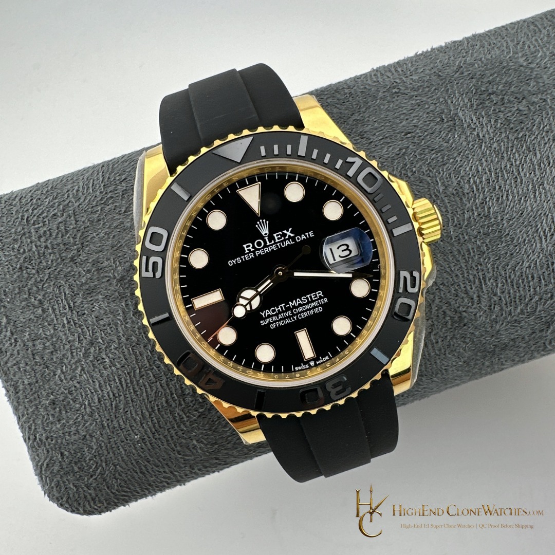 Rolex Yacht-Master 226658 angled dial view super clone watch