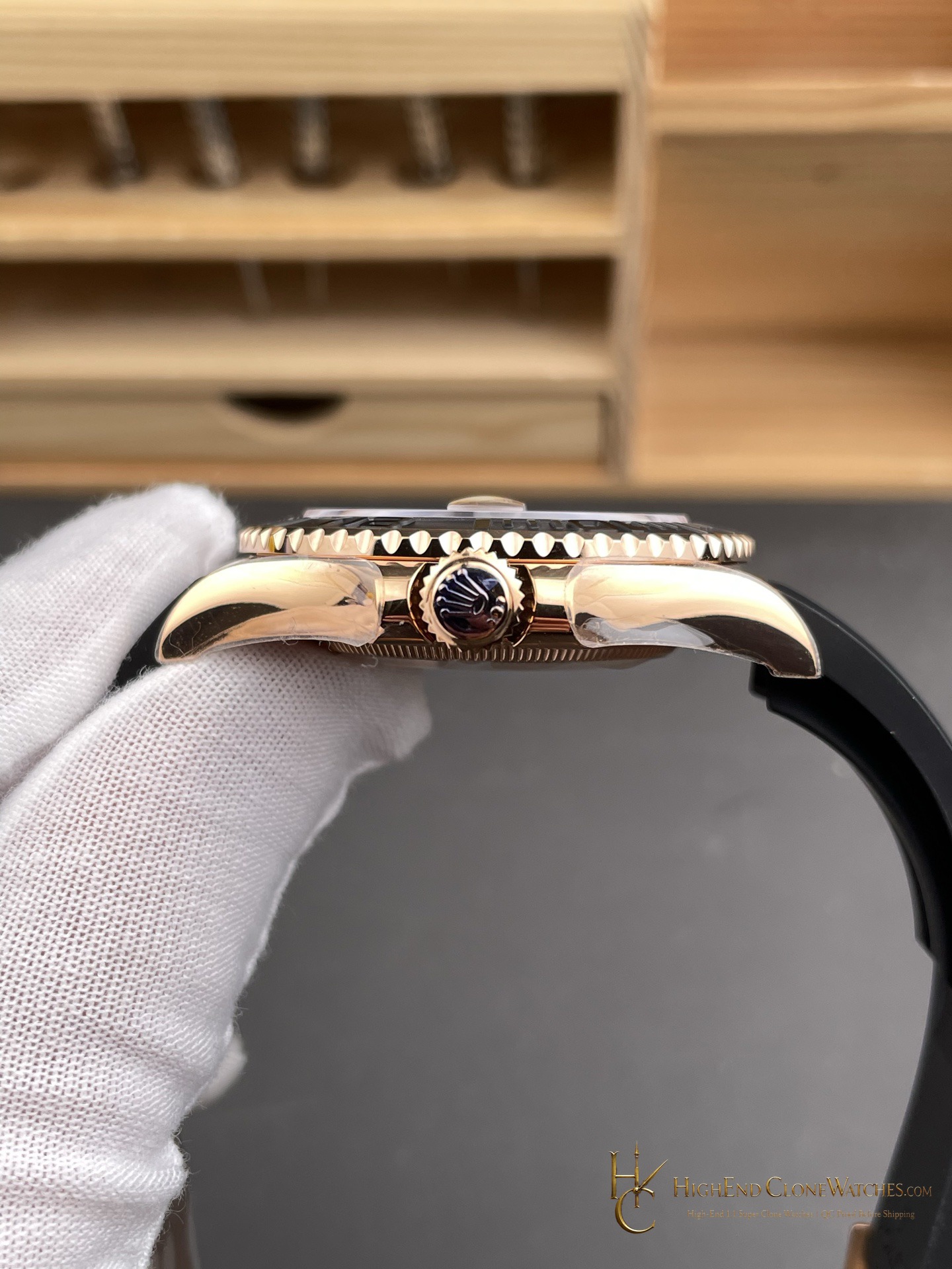 Rolex Yacht-Master 126655 bezel detail super clone watch