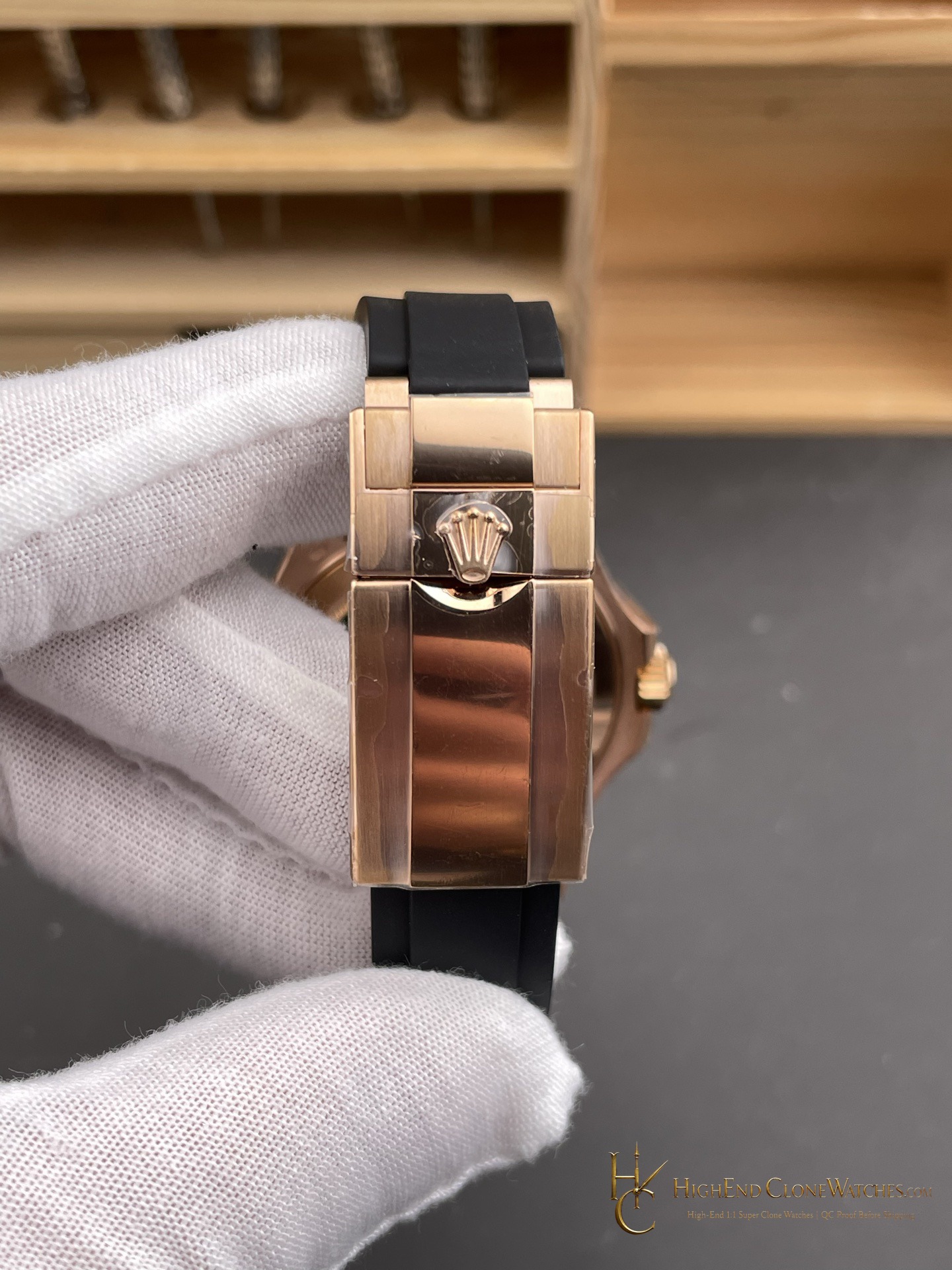 Rolex Yacht-Master 126655 buckle or clasp detail super clone watch