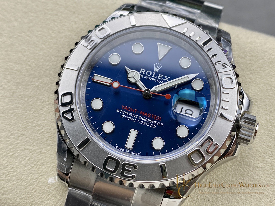 Rolex Yacht-Master 126622 dial and marker detail super clone watch