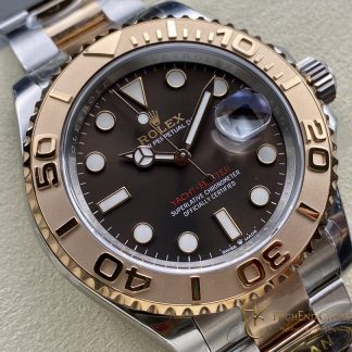 Rolex Yacht-Master 126621 angled dial view super clone watch