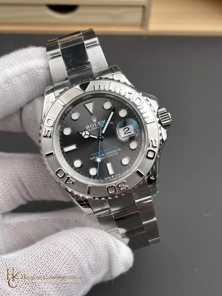 Rolex Yacht-Master 126622 angled dial view super clone watch