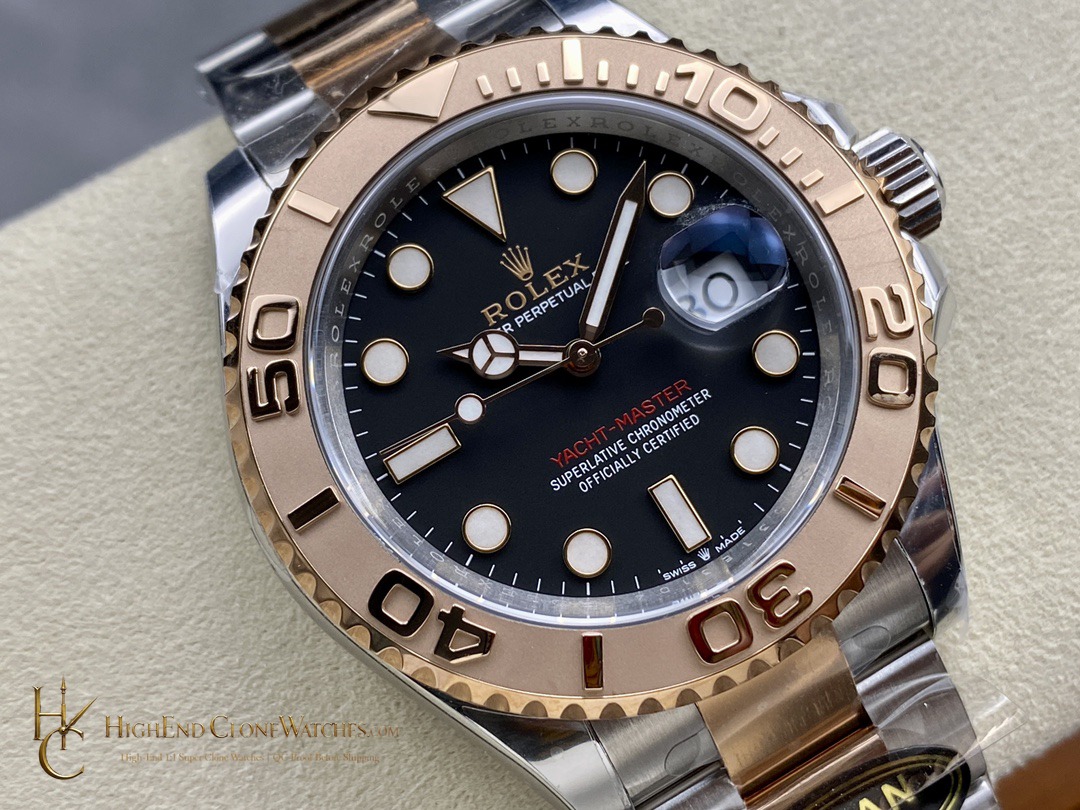 Rolex Yacht-Master M126621-0002 angled dial view super clone watch