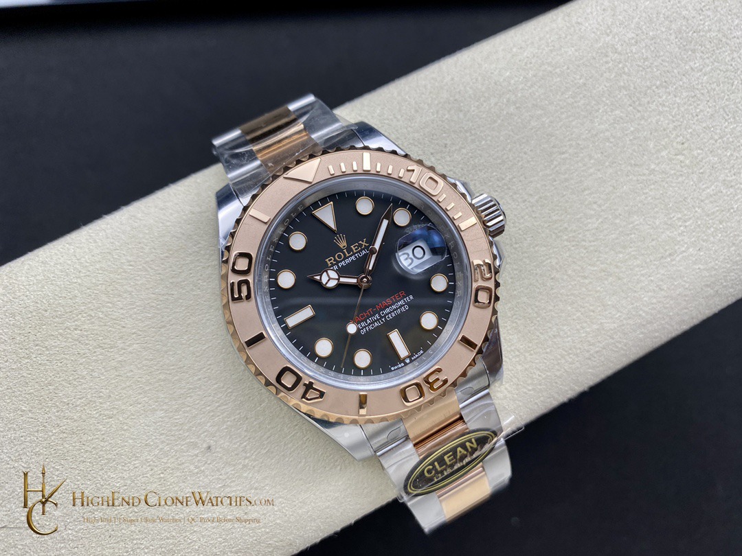 Rolex Yacht-Master M126621-0002 bezel detail super clone watch