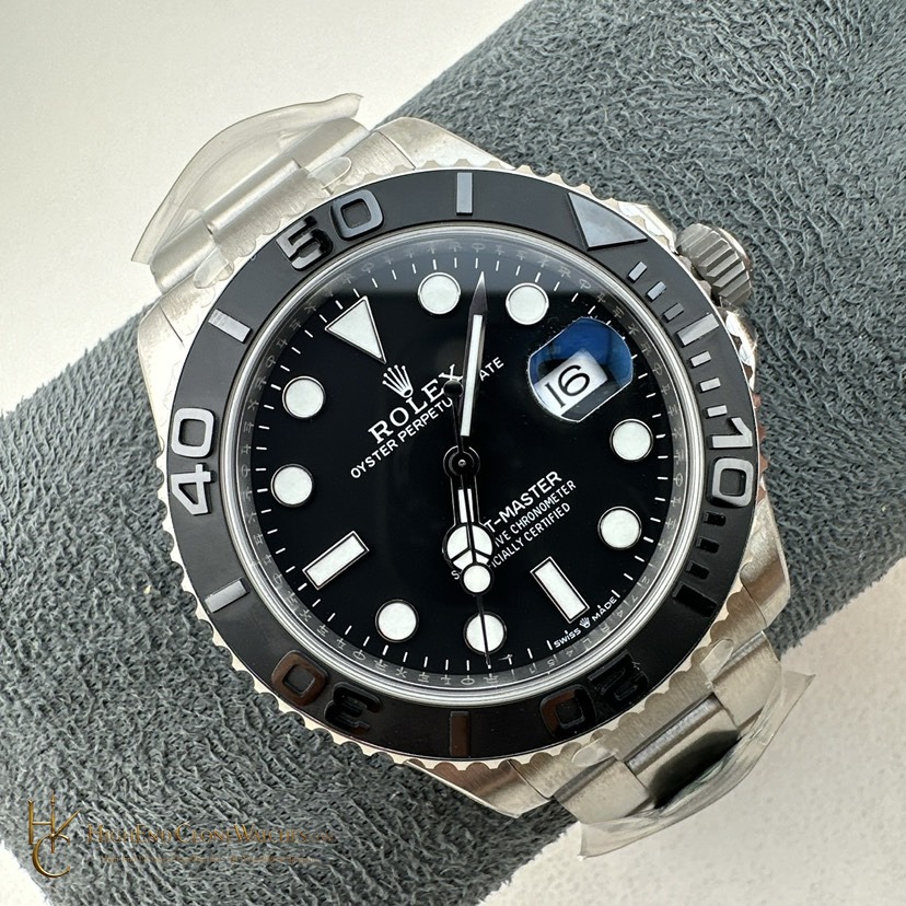 Rolex Yacht-Master 226627 angled dial view super clone watch