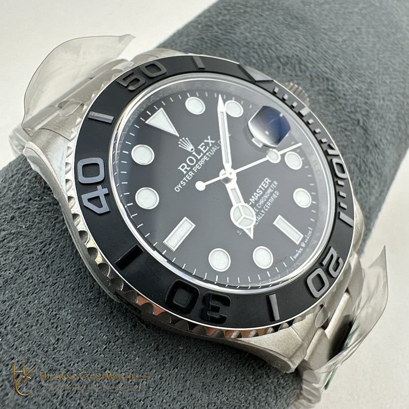 Rolex Yacht-Master 226627 crown and case detail super clone watch