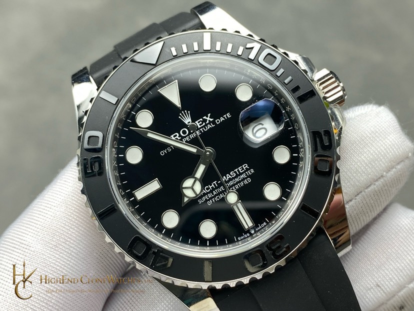 Rolex Yacht-Master 226659 angled dial view super clone watch
